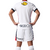 Kashima Antlers 2025 Nike Away Jersey in white, featuring a yellow cowboy hat logo on the back.