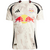 New York Red Bulls 2025 away jersey in beige and black, featuring the Adidas logo and a large Red Bull emblem.