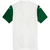 Back view of the Palmeiras Home 2025 Jersey for women, featuring a white body with green sleeves.