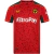 Wolverhampton Away 2023/2024 jersey in red, featuring a geometric pattern and the AstroPay logo, designed for men.