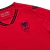Red and black Albania 2025/2026 football jersey with FSHF logo