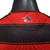 Back view of the Flamengo Home 2025 Jersey by Adidas, featuring a red and black design with the Flamengo logo.