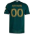 Back view of the Portland Timbers Home 2025 Adidas jersey in green, featuring customizable name and number options.