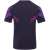 Back view of the LA Galaxy Adidas Originals 2025 purple jersey for men, featuring colorful shoulder accents.