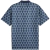 Back view of the Portugal Pre Game 2025/2026 Jersey in Puma Blue for men, featuring a unique pattern.