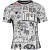Camisa branca do Club América, modelo Pré Jogo 2025 da Nike, com design gráfico e estampas diversas.