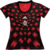 Flamengo Pre Match 2025 Jersey by Adidas in red and black for women, featuring a bold design with the club logo.