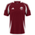 Red and white Qatar Home 2025 jersey for men, designed by Nike.