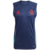 Camisa Regata Treino Comissão Flamengo 25/26 Azul Torcedor Masculina Adidas