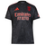 Camiseta Benfica Visitante 2024/2025 Negra y Roja Aficionado Hombre Adidas