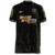 Camiseta Botafogo Away 2024/2025 "Forjado en el Fuego" Reebok, negra con detalles dorados y llamas en jacquard, cuello exclusivo y diseño personalizado.