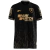 Camisa Botafogo Away 2024/2025 "Forjado no Fogo" Reebok, preta com detalhes dourados e chamas em jacquard, gola exclusiva e design personalizado.