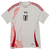 Frente de la Camiseta Japón Away 24/25 Blanca y Roja Torcedor Masculina Y-3: Camiseta blanca con detalles rojos, emblema del equipo nacional de Japón en el pecho, logotipo de Y-3. Diseño elegante y moderno, ideal para mostrar tu apoyo al equipo nacional j