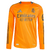 Camiseta Visitante Real Madrid Naranja 24/25 Adidas Hombre Aficionado Manga Larga - comprar online