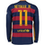 Camiseta Retrô Barcelona Local 2013/2014 Azul e Grená Nike Manga Larga - Neymar Jr #11 en internet