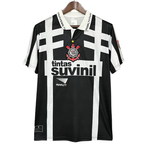 Camisa Retrô Corinthians Third 1995/1996 Penalty Preta e Branca Colab Ted Lapidus - comprar online