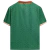 Green jersey featuring a patterned design and orange collar, part of the St. Patrick Days 2025 collection by Umbro.