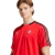 Camiseta roja de fútbol para hombre del Flamengo, con detalles en negro y logo de Adidas.