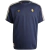Blue Adidas Juventus Terrace Icons 2025 Jersey for men with gold details.