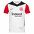 Frente de la camiseta del Eintracht Frankfurt Local 24/25. Detalles en rojo, escudo destacado. Estilo elegante y deportivo.