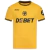 Wolverhampton Wanderers 2024/2025 home jersey in yellow with black accents and sponsor logo.