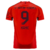 Back view of the Bayern Munich Home 2024/2025 jersey in red, featuring player number 9 and the name Kane.