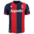 Camiseta Bologna Local 24/25 Azul y Roja Macron Aficionado Hombre