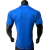 Back view of the Adidas Italy Home 2024/2025 men's football shirt in blue, displayed on a mannequin.