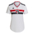 Camiseta São Paulo Local 22/23 Aficionado Adidas Mujer - Blanca y Roja