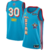 Camisola NBA All-Star Game 2025 Unissex Stefen Curry #30 en color azul con detalles en rojo y amarillo.