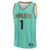 Charlotte Hornets City Edition 2024/2025 Green Men's Swingman Jersey by Nike, featuring a vibrant turquoise color and prominent "CHARLOTTE" lettering.