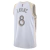 Back view of the Chicago Bulls City Edition 2024/2025 white men's Swingman jersey featuring player name Lavine and number 8.
