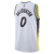 Indiana Pacers City Edition 2024/2025 white men's Swingman jersey featuring player name Haliburton and number 0.