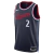 Los Angeles Clippers Icon Edition 2024/2025 blue men's Swingman jersey featuring player number 2 and red accents.