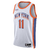 Camiseta blanca de baloncesto de los New York Knicks para hombre, modelo Swingman de Nike, temporada 2024/2025.