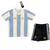 Kit Niños Argentina Especial 50Th Adidas Azul Blanca