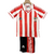 Kit Niños Athletic Bilbao Retro Home 1995 1997 Kappa Roja Blanca Negra