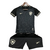 Kit Infantil Botafogo Third 2024 Reebok Preto e Dourado "Forjado no Fogo"