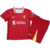 Kit Niños Liverpool Home 2024/2025 Nike Roja y Amarillo