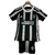 Kit Niños Manchester United Away 2023 2024 Adidas Negra Blanca