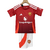 Kit Niños Manchester United Home 2024 2025 Adidas Roja Blanca