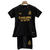 Kit Niños Real Madrid Third 2023 2024 Adidas Negra Amarelo