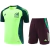 Adidas México Training Kit for men featuring a green jersey with the Mexico logo and maroon shorts.