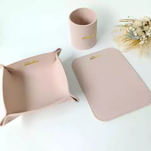 KIT ESCRITÓRIO: Mouse Pad, Porta Objetos e Porta Caneta Personalizado em material sintético - comprar online