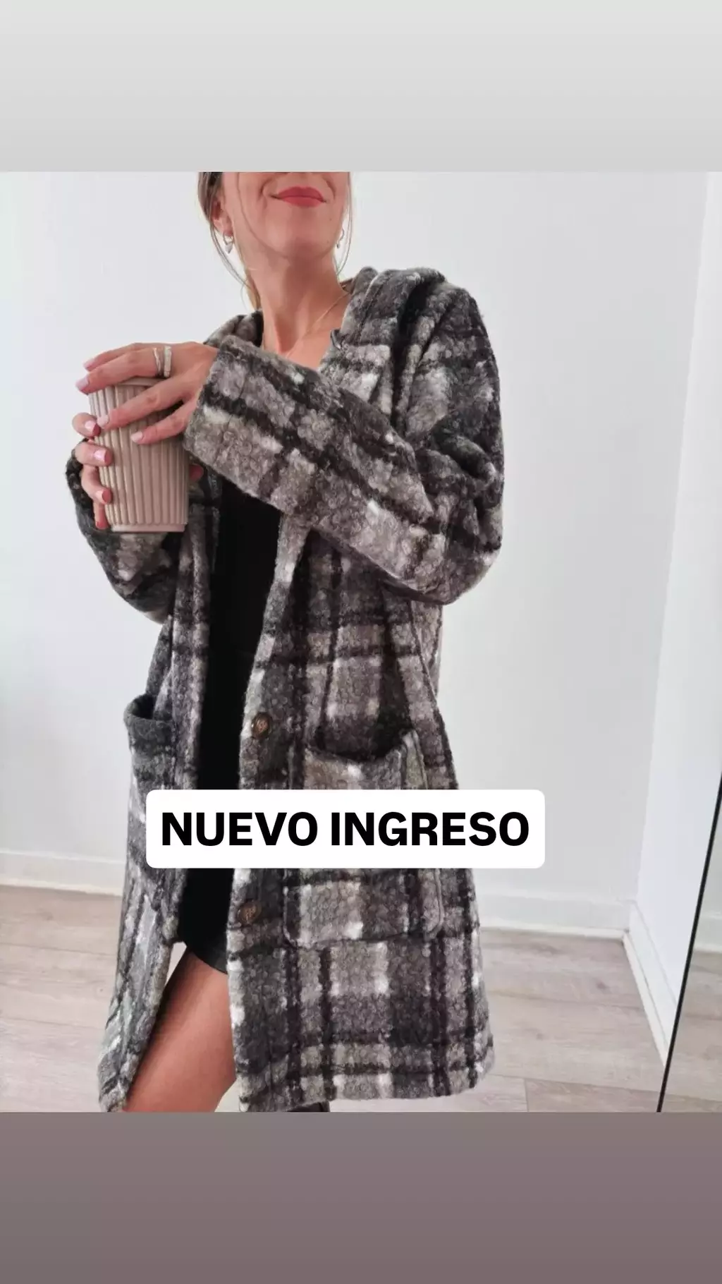 SACO PAÑO BUCLE CUADRILLE