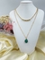 Colar Duplo Pedra Gota - loja online