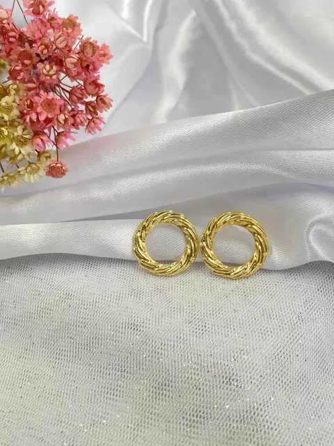 Brinco Argola Pequena Riscada