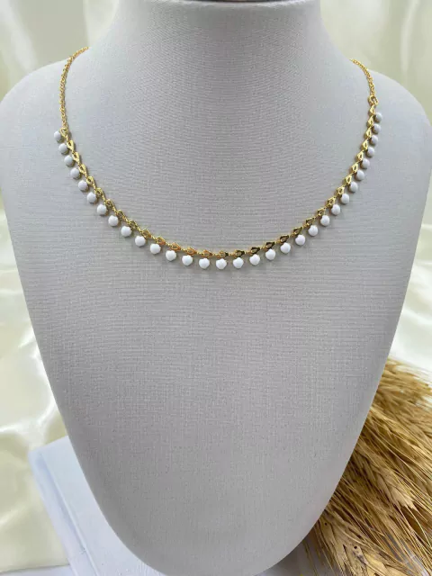 Choker Com Pingentes Bolinhas - comprar online