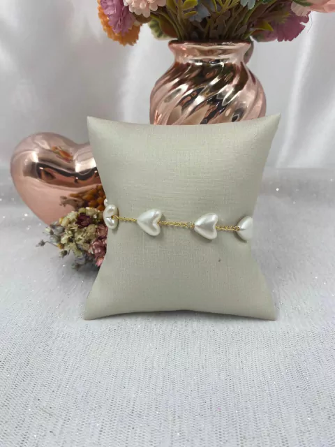 Pulseira Coração Pérola