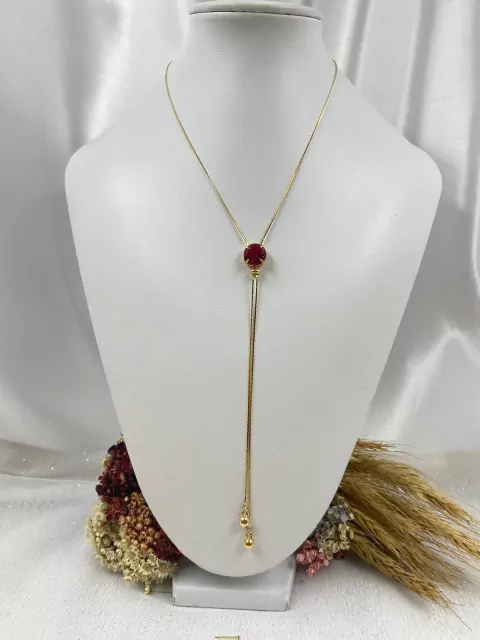 Colar Gravatinha Pedra Redonda - comprar online